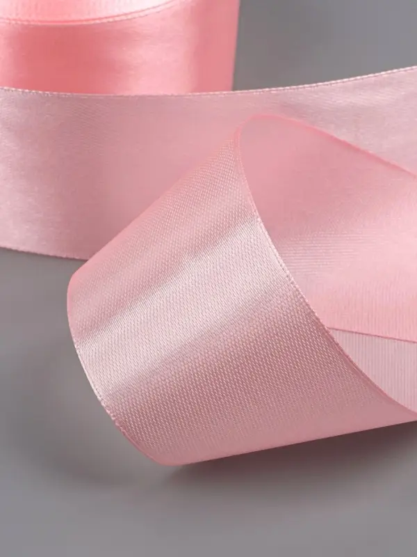Лента атласная, 40 мм, 23&plusmn;1 м, розовая №04