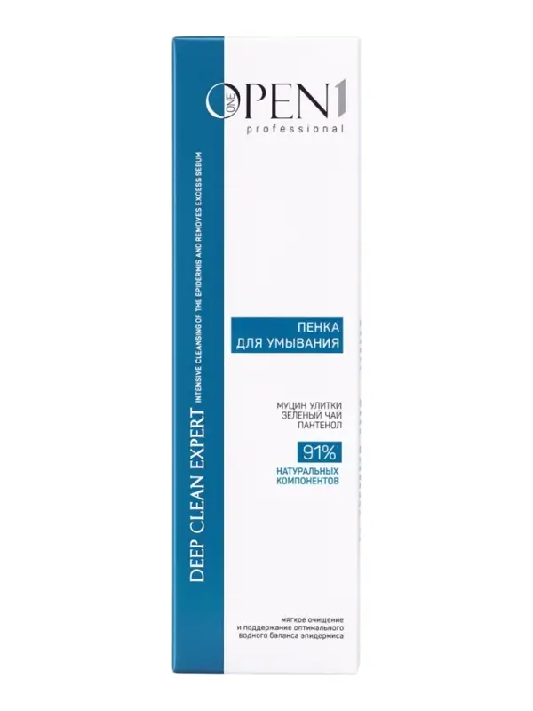 Пенка‑мусс для лица Open One 1, с зелёным чаем, 160 мл