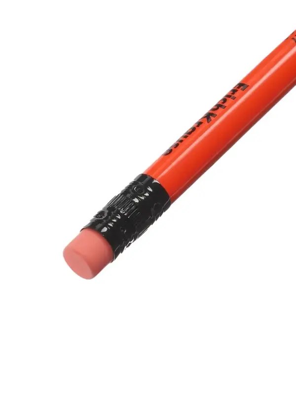 Карандаш чернографитный ErichKrause Neon, круглый, с ластиком, HB, в тубусе, МИКС