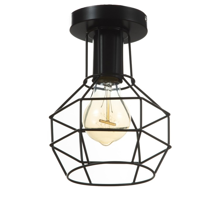 Люстра  Люстра "Ортико" 1х60Вт E27 черный 13х13х23 см BayerLux