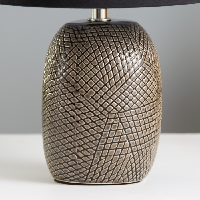 Настольная лампа Настольная лампа "Лоренза" Е14 40Вт чёрный 20х20х28,5 см RISALUX