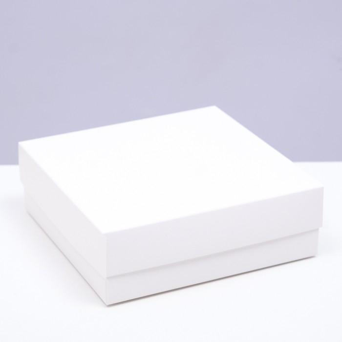 Коробка складная, крышка-дно, белая, 15 х 15 х 5 см Коробка складная, крышка-дно, белая, 15 х 15 х 5 см