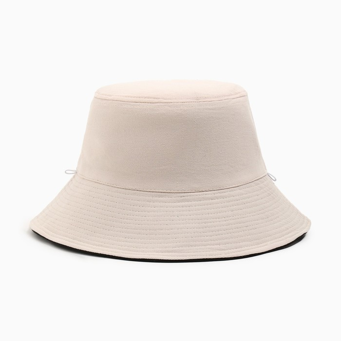 Панама двусторонняя MINAKU, цвет чёрный/бежевый, размер 56 Панама двусторонняя MINAKU, цвет чёрный/бежевый, размер 56