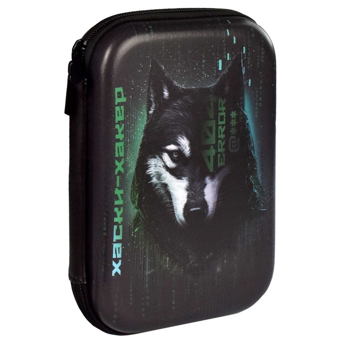 Пенал 1 секция откидная планка 150*215*45 EVA Феникс Пенал 1 секция откидная планка 150*215*45 EVA Феникс "Киберживотные" унив чер 65696