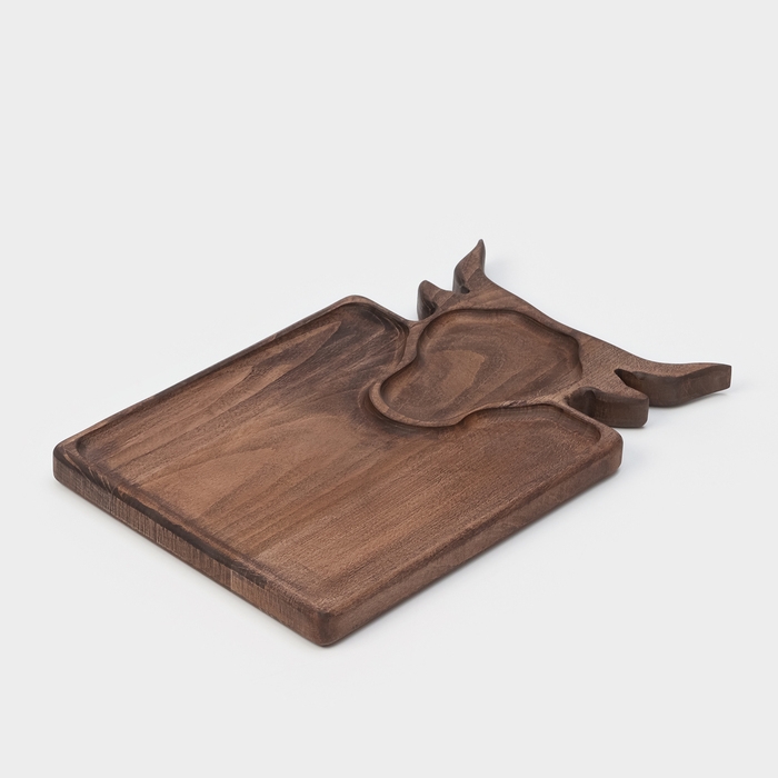 Доска для подачи блюд Wild Kitchen «Бык», 34,5×21,5×2,5 см, тёмный бук Доска для подачи блюд Wild Kitchen «Бык», 34,5×21,5×2,5 см, тёмный бук