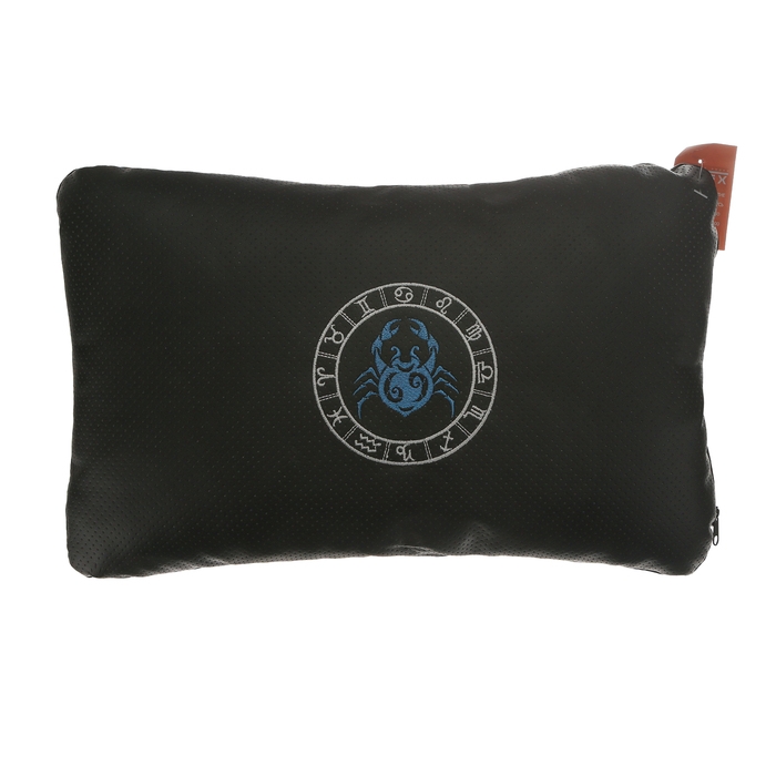 Подушка автомобильная МАТЕХ ЗНАКИ ЗОДИАКА LINE, РАК, 45 х 28 х 12 см, черный Подушка автомобильная МАТЕХ ЗНАКИ ЗОДИАКА LINE, РАК, 45 х 28 х 12 см, черный