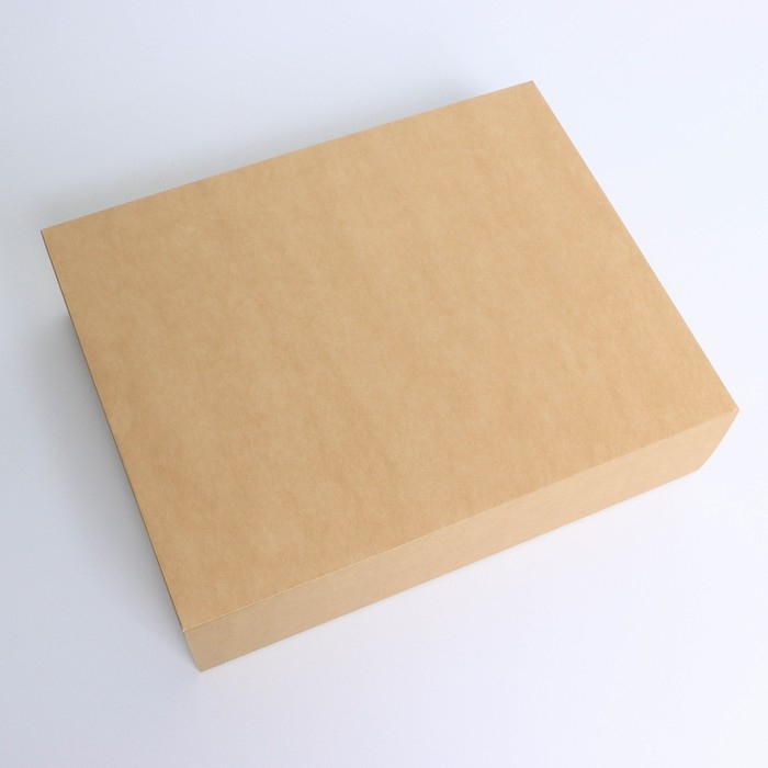 Коробка подарочная складная крафтовая, упаковка, 30.7 х 24.3 х 7.9 см Коробка подарочная складная крафтовая, упаковка, 30.7 х 24.3 х 7.9 см