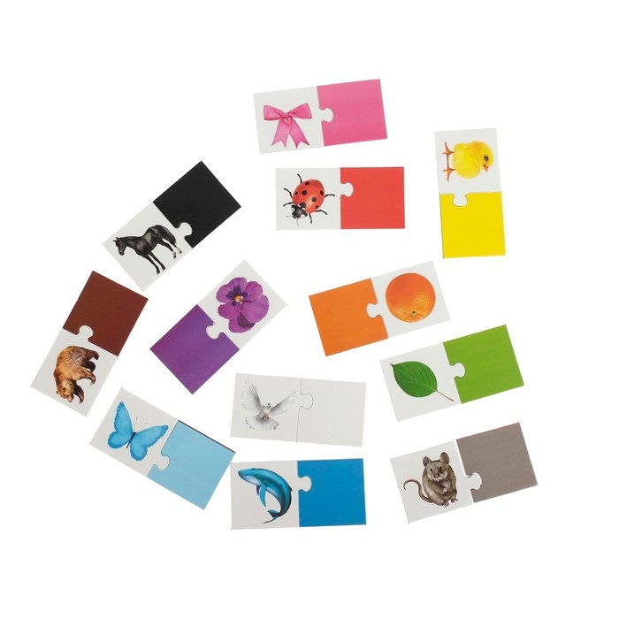 Парные пазлы «Цвета», 24 детали Парные пазлы «Цвета», 24 детали