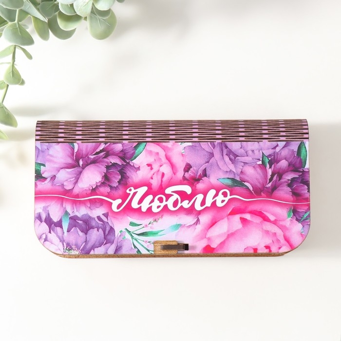 Шкатулка  Шкатулка "Люблю" 17х8,5х3,5 см