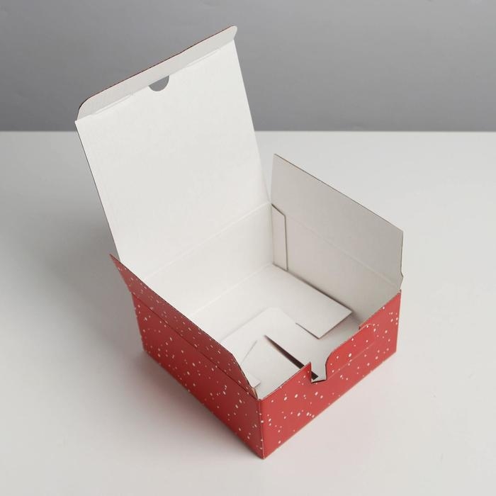 Коробка подарочная новогодняя складная «Зимний город», 15 х 15 х 7 см, Новый год Коробка подарочная новогодняя складная «Зимний город», 15 х 15 х 7 см, Новый год