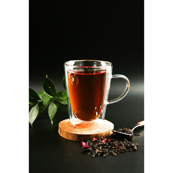 Кружка стеклянная с двойными стенками Magistro «Дуо», 280 мл Кружка стеклянная с двойными стенками Magistro «Дуо», 280 мл