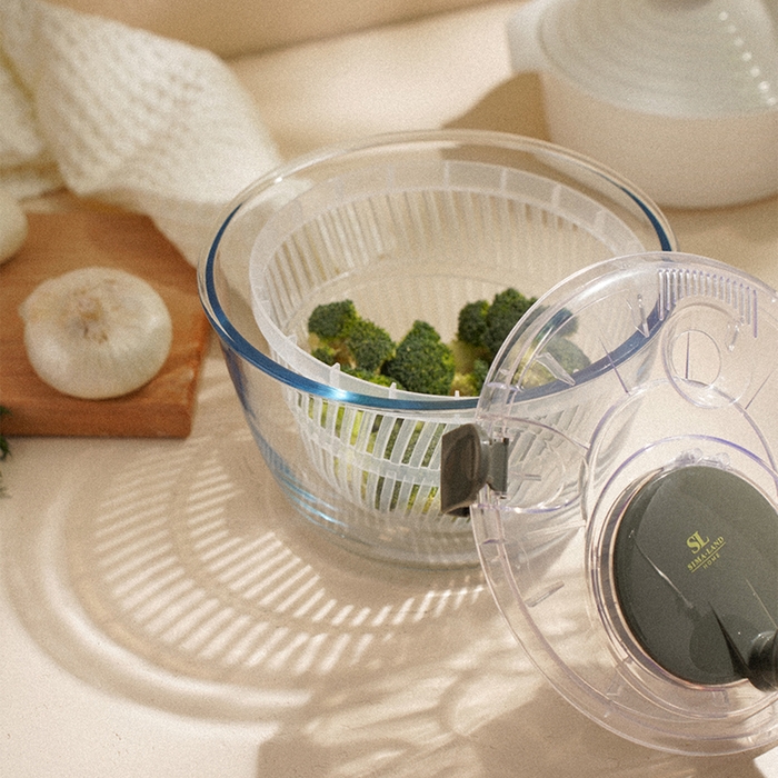 Центрифуга для сушки зелени SL Home «Оливковая роща», 5 л, стекло, цвет оливковый Центрифуга для сушки зелени SL Home «Оливковая роща», 5 л, стекло, цвет оливковый