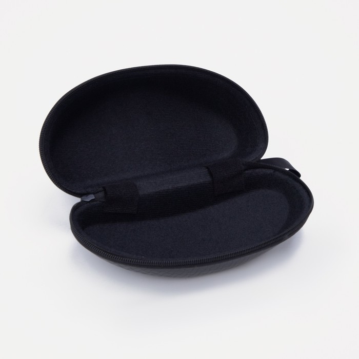 Футляр для очков на молнии, длина 16 см, цвет чёрный Футляр для очков на молнии, длина 16 см, цвет чёрный