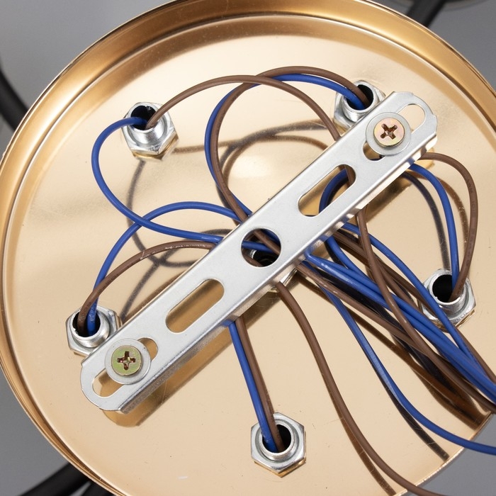 Люстра Люстра "Рейна" 5хЕ27 40Вт черный 60х60х27 см BayerLux