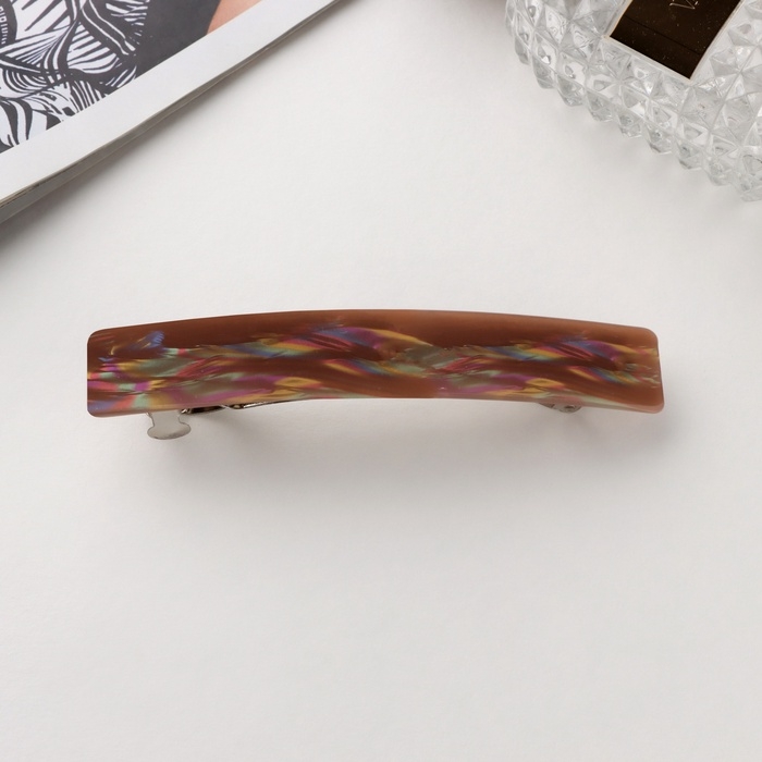 Заколка-автомат для волос Заколка-автомат для волос "Глория" переливы, 11 см, микс