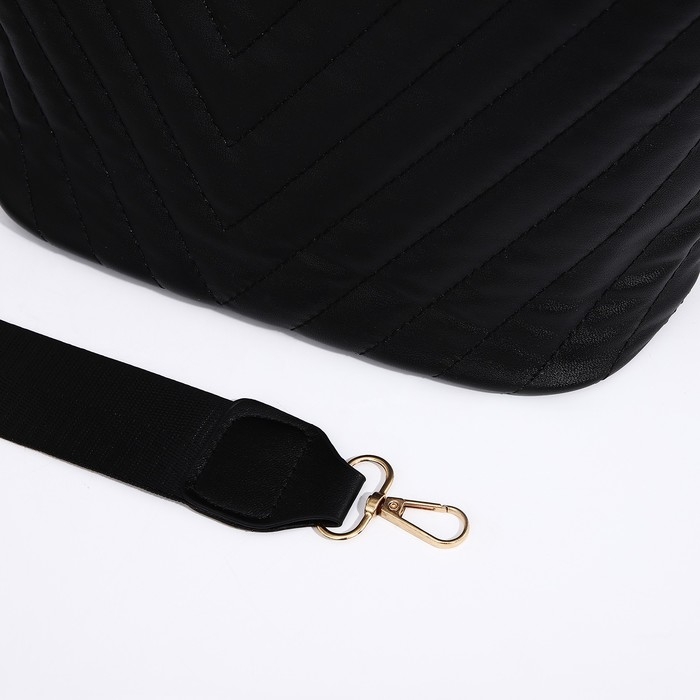 Сумка кросс-боди на молнии, цвет чёрный Сумка кросс-боди на молнии, цвет чёрный