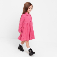 Платье детское KAFTAN "Velvet", р. 36 (134-140), ярко-розовый