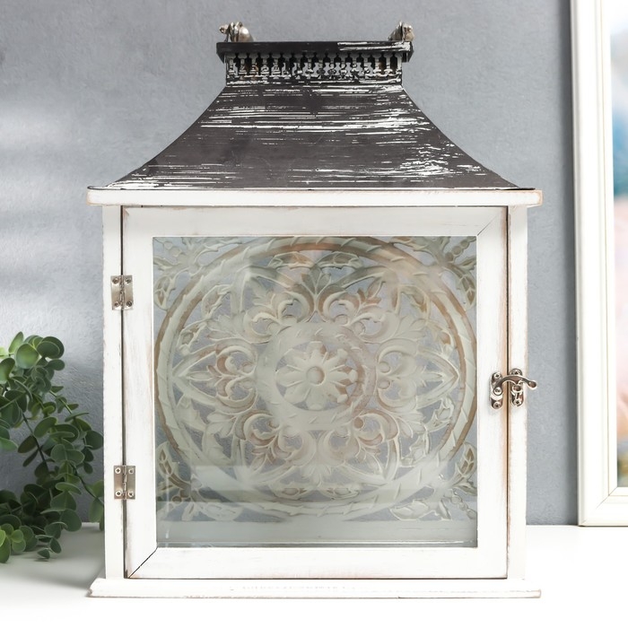 Подсвечник дерево Подсвечник дерево "Медальон лепнина" набор 2 шт 29х22х13 см, 47х19х31 см