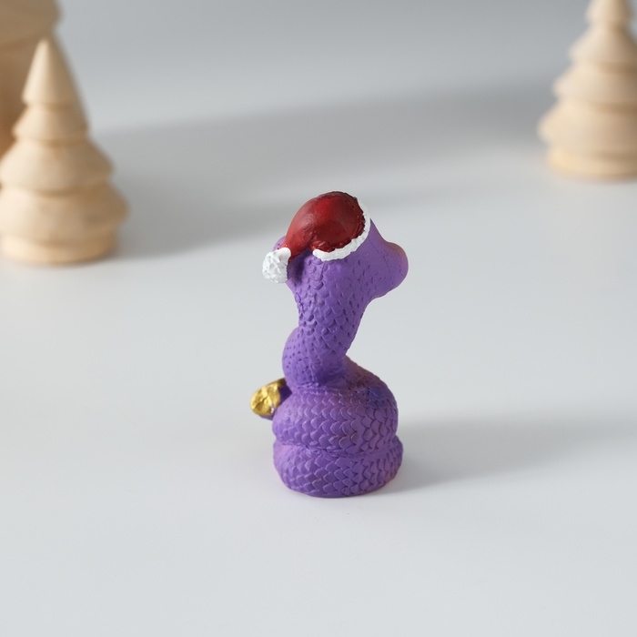 Сувенир полистоун Сувенир полистоун "Фиолетовая змейка" МИКС 4х3х5 см