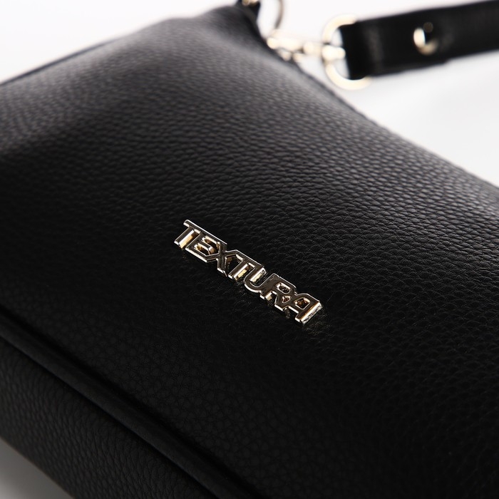 Сумка женская TEXTURA, багет, маленький размер, цвет чёрный Сумка женская TEXTURA, багет, маленький размер, цвет чёрный