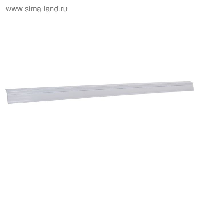 Ценникодержатель для крепления на стеклянные полки, 100×4×3,9 см, цвет прозрачный