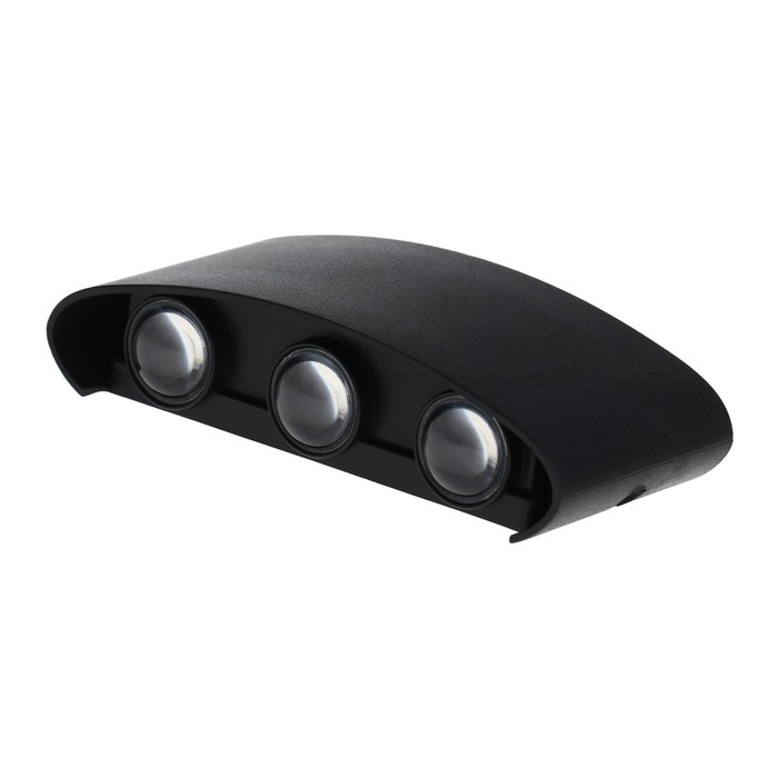 Светильник фасадный «Полусфера», FSD-069, 6 Вт, 4000К, 3 луча, IP65, 220 В, пластик, черный 100842 Светильник фасадный «Полусфера», FSD-069, 6 Вт, 4000К, 3 луча, IP65, 220 В, пластик, черный 100842