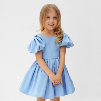 Платье нарядное детское MINAKU: PartyDress, цвет голубой, рост 110 см