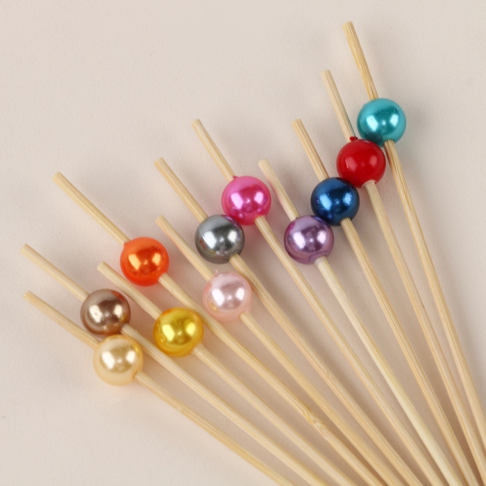 Шпажки для канапе «Жемчужина» набор 24 шт., цвет МИКС Шпажки для канапе «Жемчужина» набор 24 шт., цвет МИКС