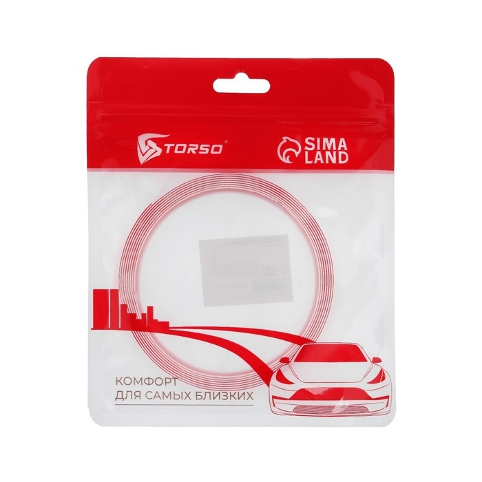 Клейкая лента TORSO, прозрачная, двусторонняя, акриловая, 12 мм x 2 м Клейкая лента TORSO, прозрачная, двусторонняя, акриловая, 12 мм x 2 м