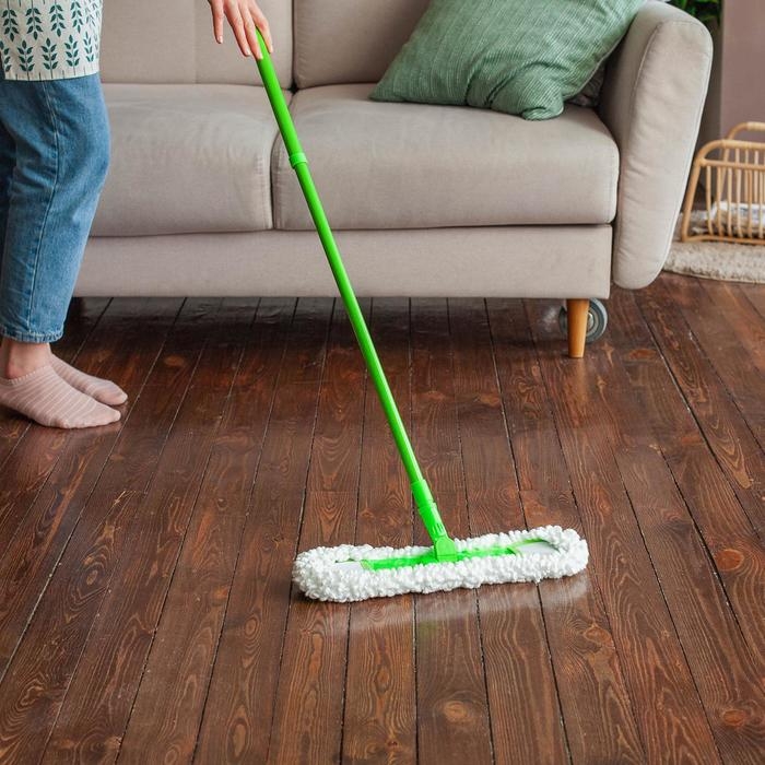 Швабра для мытья пола Доляна, микрофибра 38×8 см, гибкие края, телескопическая ручка 80(120) см Швабра для мытья пола Доляна, микрофибра 38×8 см, гибкие края, телескопическая ручка 80(120) см