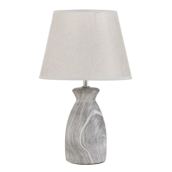 Настольная лампа Настольная лампа "Лаена" E14 40Вт серый 22,5х22,5х37 см RISALUX