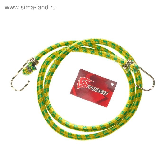 Резинка для крепления багажа TORSO, 120 см, d10 мм, металлические крючки, МИКС Резинка для крепления багажа TORSO, 120 см, d10 мм, металлические крючки, МИКС