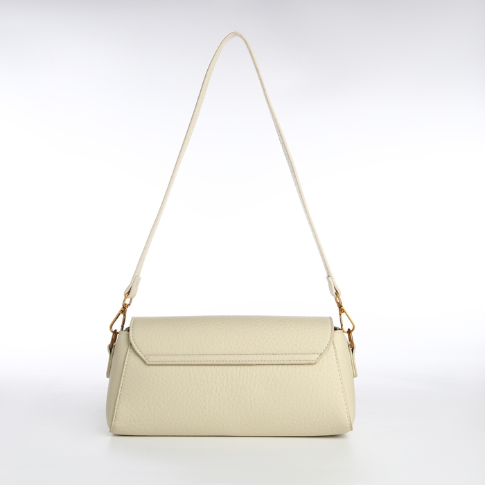 Сумка женская мессенджер на клапане TEXTURA, средний размер, цвет молочный Сумка женская мессенджер на клапане TEXTURA, средний размер, цвет молочный