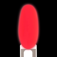 Гель лак для ногтей «GLOW IN THE DARK», 3-х фазный, 8 мл, LED/UV, люминесцентный, цвет коралловый (12)
