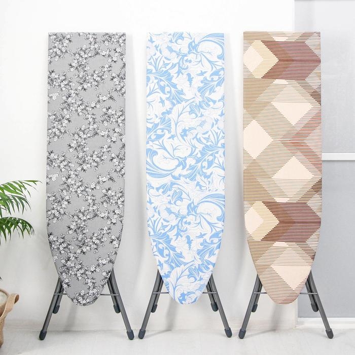 Доска гладильная Nika «Белль», 106×29 см, два положения высоты 70, 80 см, рисунок микс Доска гладильная Nika «Белль», 106×29 см, два положения высоты 70, 80 см, рисунок микс