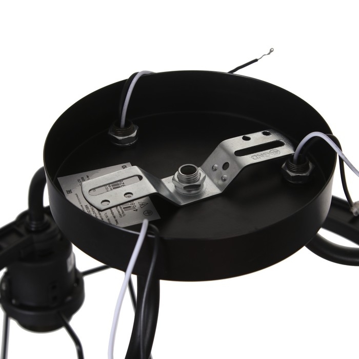 Люстра Люстра "Компакт" 3x40Вт E27 черный 45х45х42 см.