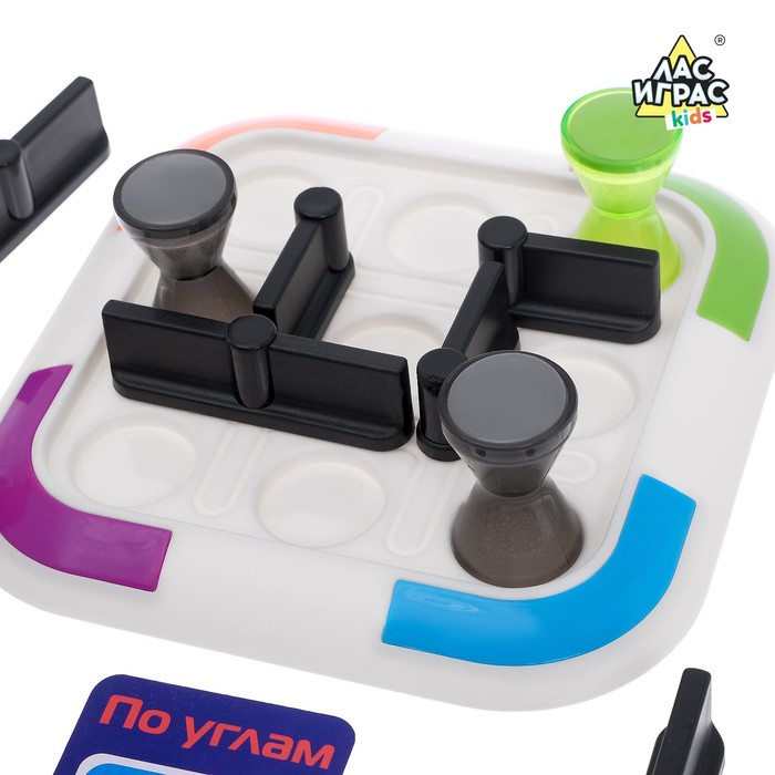 Настольная игра на логику «По углам» с карточками, от 1 игрока, 7+ Настольная игра на логику «По углам» с карточками, от 1 игрока, 7+