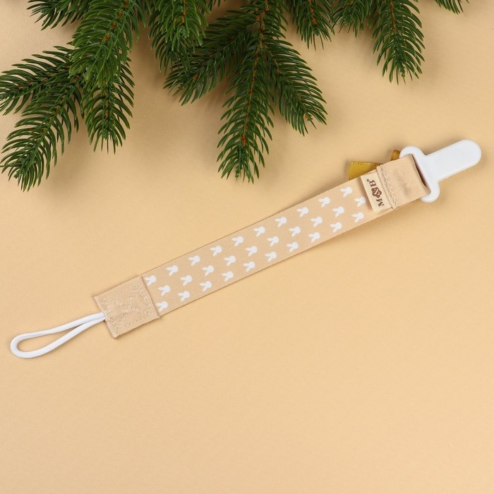 Подарочный набор новогодний: держатель для соски-пустышки на ленте и носочки - погремушки на ножки «Наше чудо» Подарочный набор новогодний: держатель для соски-пустышки на ленте и носочки - погремушки на ножки «Наше чудо»