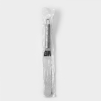 Кондитерская лопатка - палетка изогнутая Доляна, 31,5×3 см, рабочая часть 19,2 см, цвет серебристый