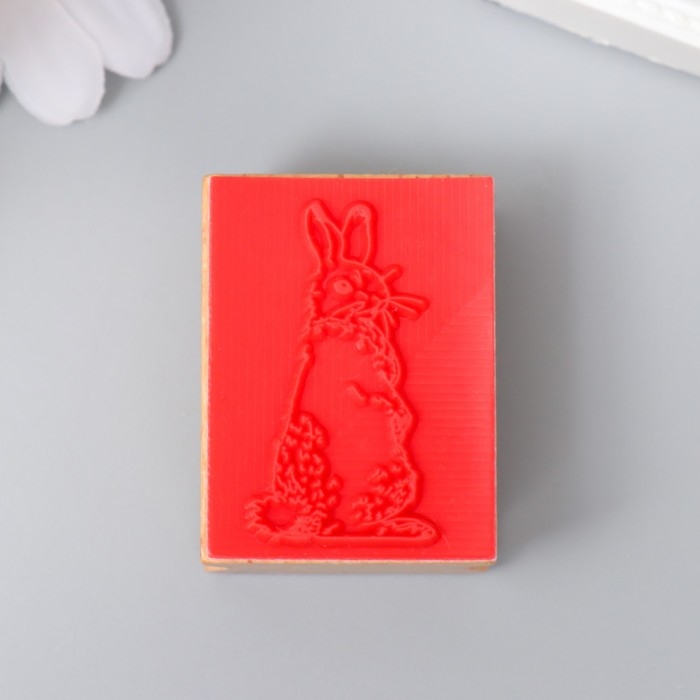 Печать дерево Печать дерево "Заяц" 4х3х2,4 см