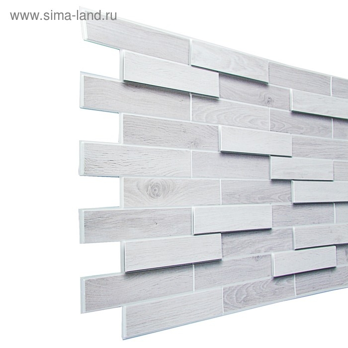 Панель ПВХ Паркет Дуб беленый 980*480 Панель ПВХ Паркет Дуб беленый 980*480