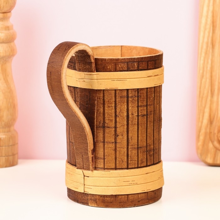 Кружка Кружка "Карп", 500 мл, береста