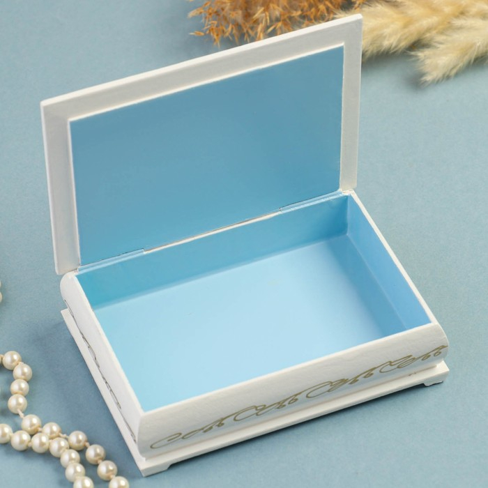 Шкатулка «Букет цветов в вазе», белая, 10×14 см, лаковая миниатюра Шкатулка «Букет цветов в вазе», белая, 10×14 см, лаковая миниатюра