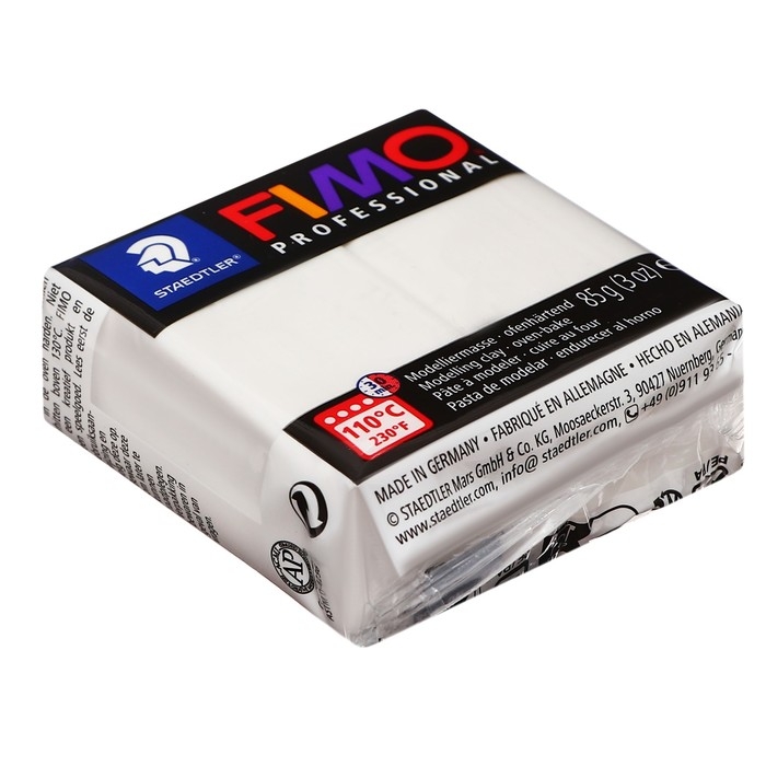 Пластика - полимерная глина, 85 г, Professional, белый Пластика - полимерная глина, 85 г, Professional, белый