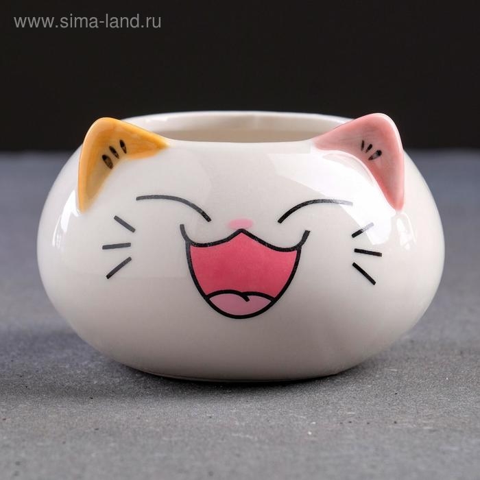 Горшок Горшок "Котенок" 9х6см, МИКС