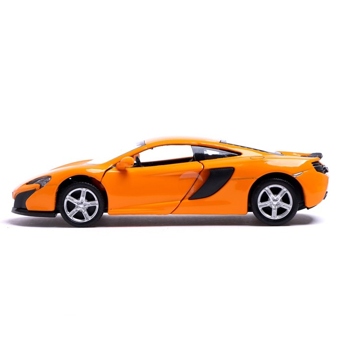 Машина металлическая MCLAREN 650S, 1:32, открываются двери, инерция, цвет оранжевый Машина металлическая MCLAREN 650S, 1:32, открываются двери, инерция, цвет оранжевый