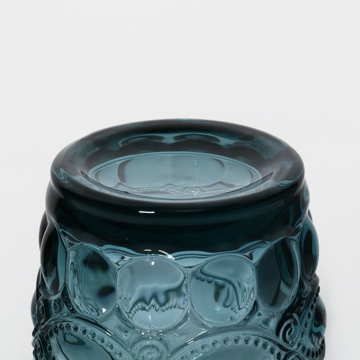 Стакан стеклянный Magistro «Ла-Манш», 220 мл, цвет синий Стакан стеклянный Magistro «Ла-Манш», 220 мл, цвет синий