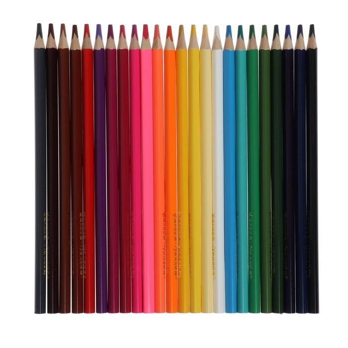 Карандаши 24 цветов Карандаши 24 цветов "Премиум", утолщенные