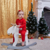 Комбинезон Крошка Я "Winter party", рост 74-80 см, красный