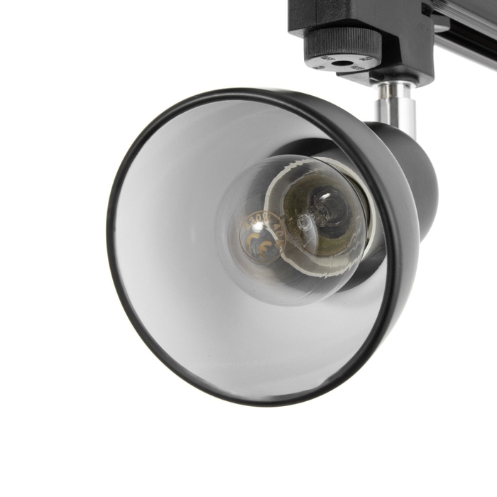 Светильник трековый Светильник трековый "Мудрец" Е27 40Вт черный 9х9х19,5см